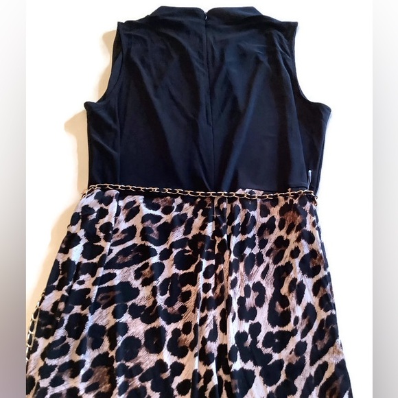 Avenue Wide Leg Leopard Print Jumpsuit Size 14/16 - Picture 6 of 10